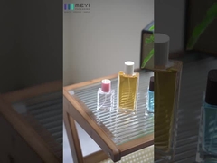 Logo personnalisé Bouteilles de parfums en verre Crimp Pompe à pulvérisation Emballage en différentes formes Couleurs 30ml-100ml