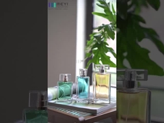 3.4 oz Bouteilles de parfums carrées vides rechargeables Or Argent Non déversement