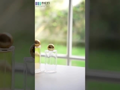 Couvercles légers de bouteilles de parfums en couleur or en aluminium avec version crimp finition du cou