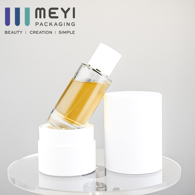 NO- fuite du verre à bouteilles du parfum 50ml avec le chapeau magnétique blanc de parfum