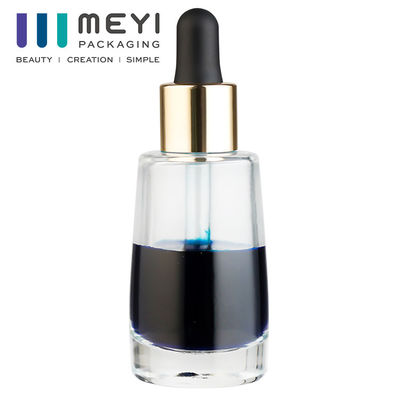 Récipients liquides en verre transparent 100 ml distribués sous contrôle avec un compte-gouttes en verre