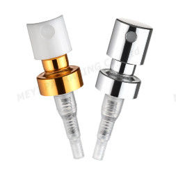 Pompes de pulvérisation de parfums en or ou en argent personnalisables avec pulvérisateur de brume de précision