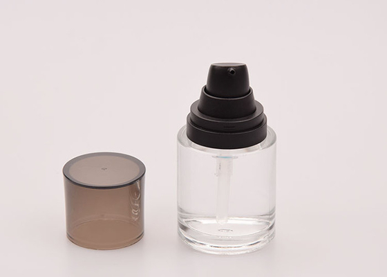 pots en verre de 18/400 40 ml avec bouteilles en verre rondes de FDA de couvercles de petites